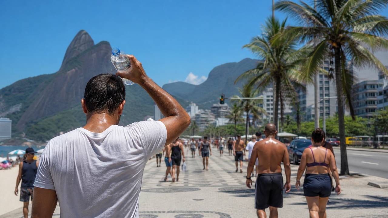 Minionda de calor atinge o RJ, mas vai durar poucos dias