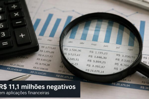 Documento da Prefeitura registra R$ 11,1 milhões negativos em aplicações financeiras e exige explicação