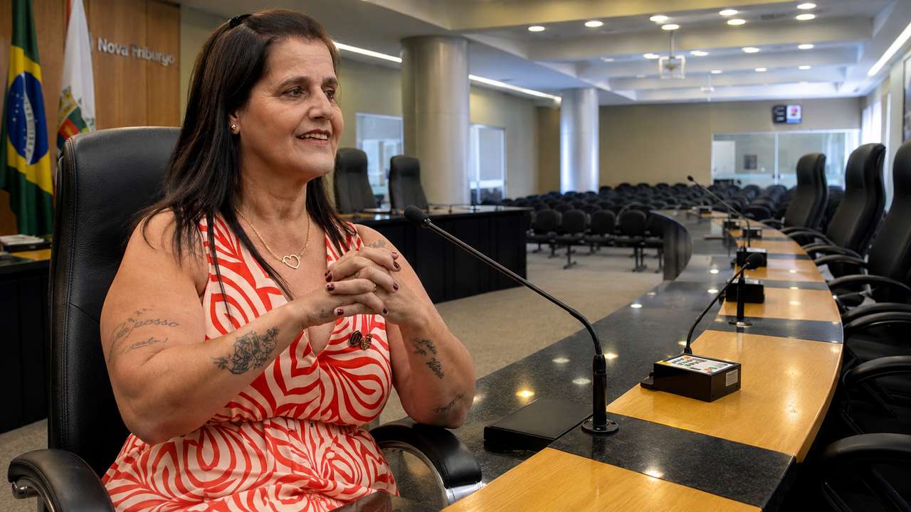 Vereadora Tia Karla, do Republicanos, cujo mandato pode ser atingido pela decisão do TRE-RJ sobre fraude à cota de gênero.