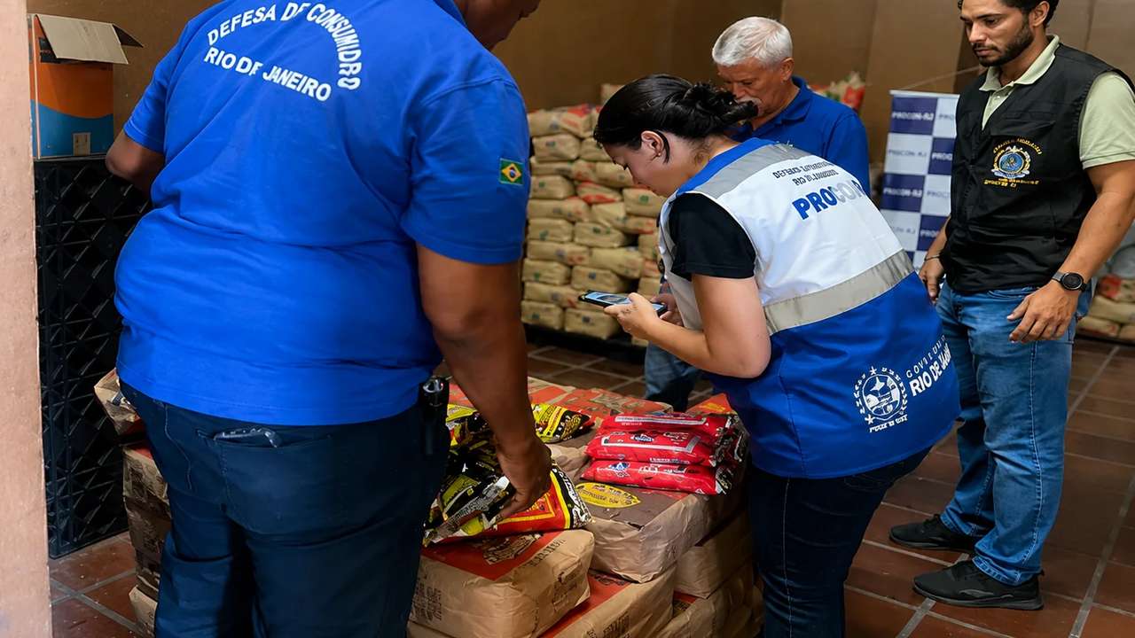 Fiscalização encontra café adulterado em operação no Rio de Janeiro.