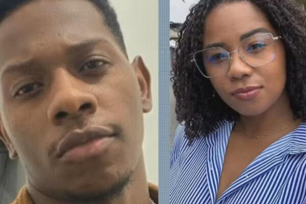 Foto de homem e mulher, possivelmente relacionados a caso de feminicídio em Nova Iguaçu.