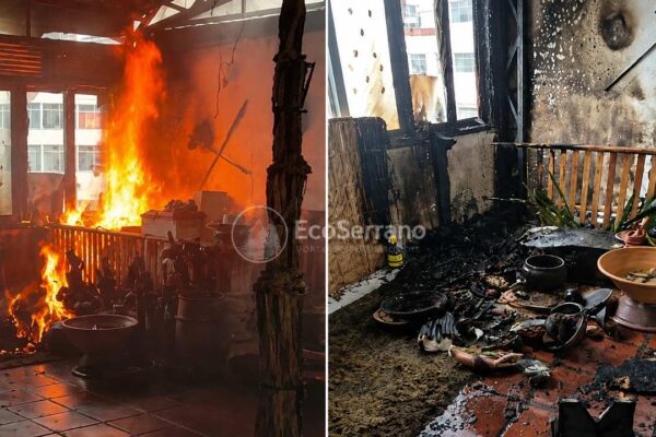 Incêndio destrói templo de Umbanda e Kimbanda em Nova Friburgo. Investigação aponta possível crime.