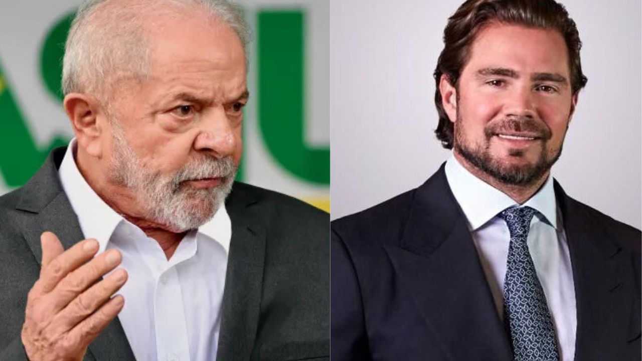 Presidente Lula e banqueiro em encontro no Palácio do Planalto.