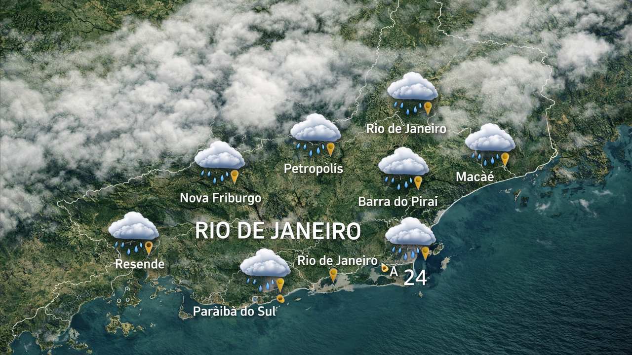 Previsão do tempo no Rio de Janeiro: chuva fraca em diversas cidades do estado, 01/03.