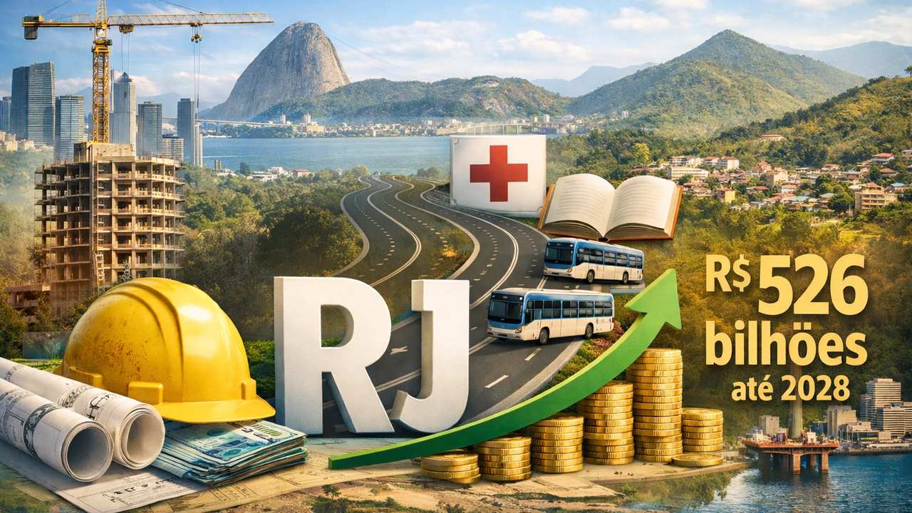 Rio de Janeiro: Investimentos de R$ 526 bilhões até 2028.