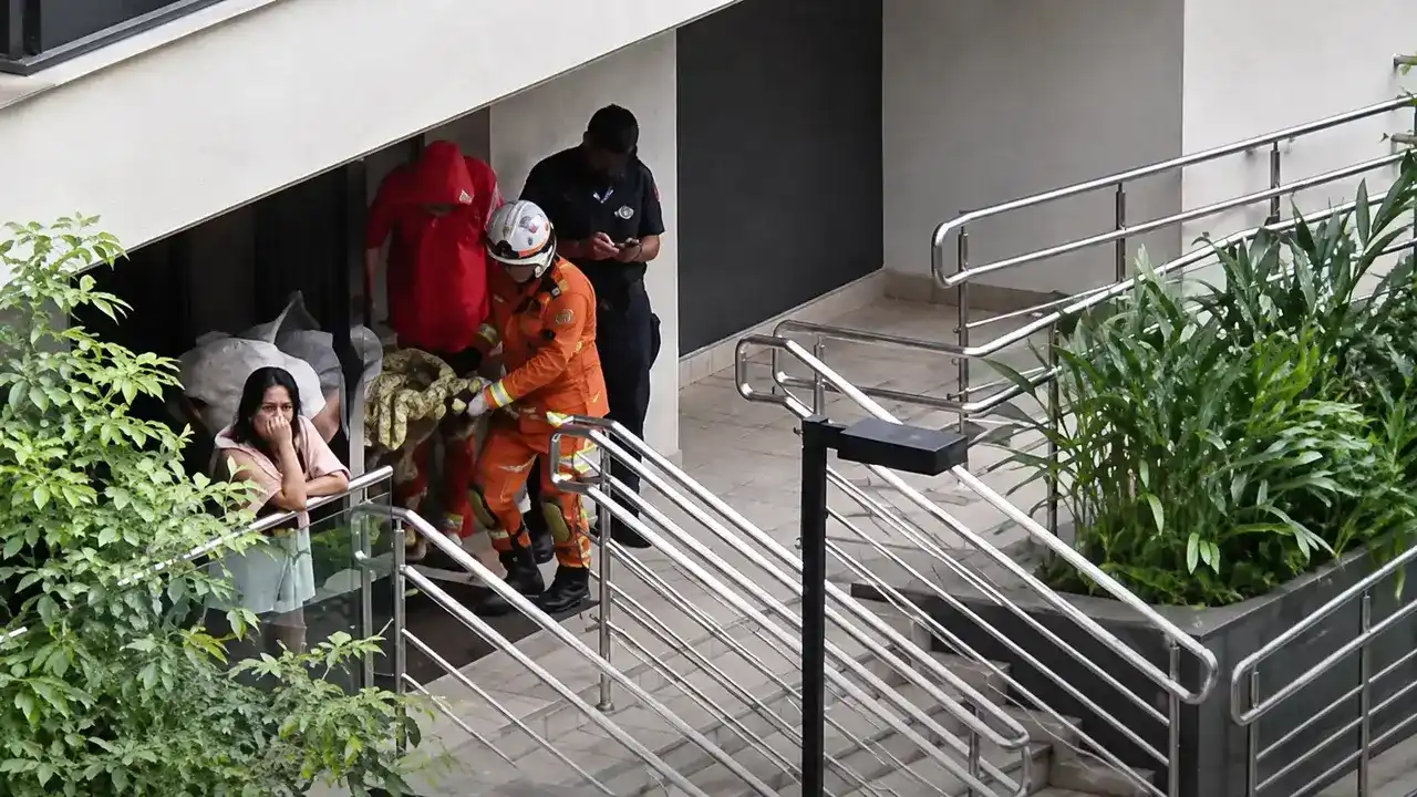 Condomínio no Recreio onde mulher foi encontrada ferida após ataque a faca