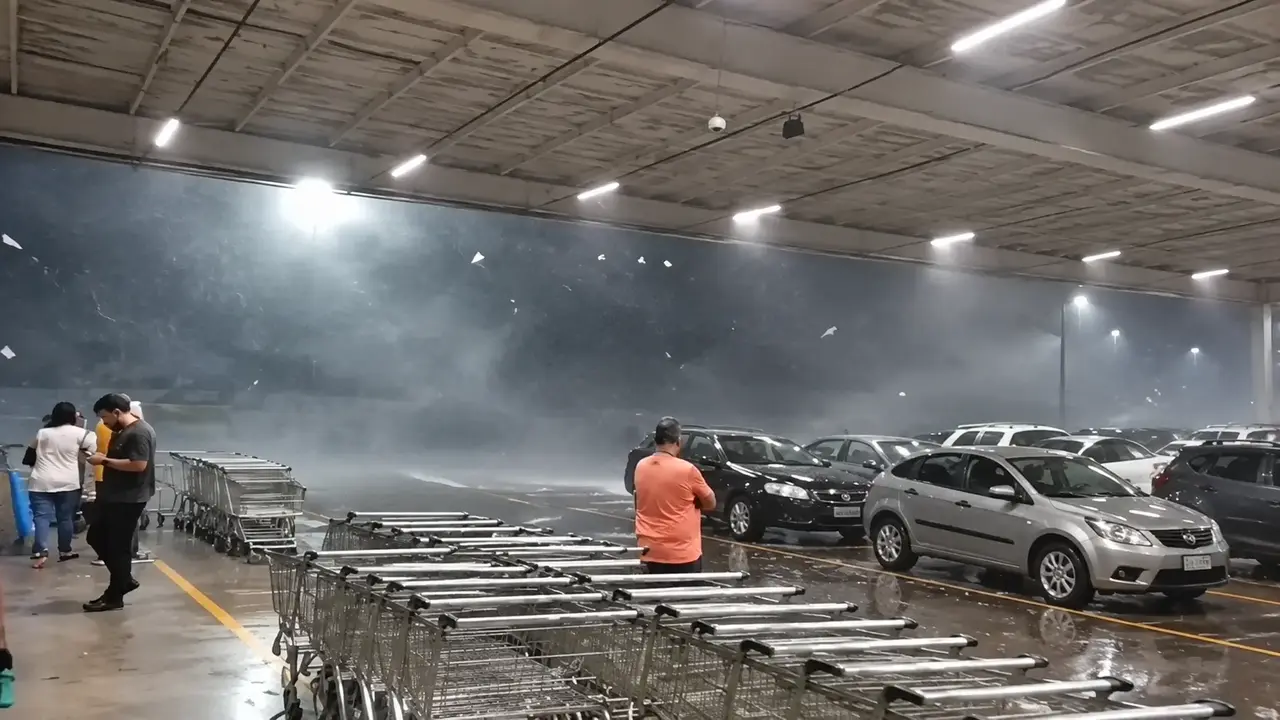 Granizo, alagamentos e falta de luz atingem quatro cidades do Vale do Aço